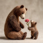 Everlasting Felted Bear & Cub: A Gift of Love