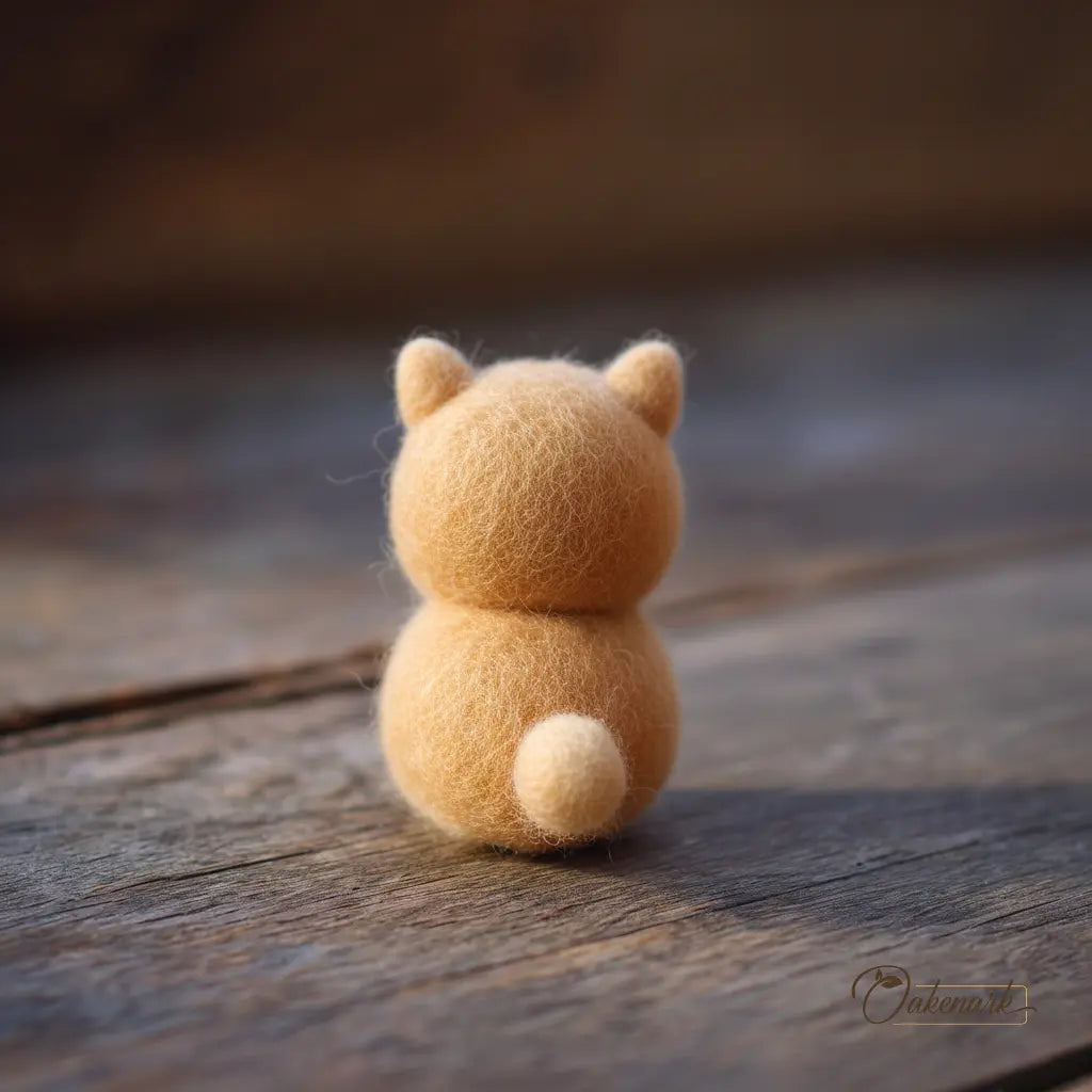 Felt Chubby Shiba Inu Dog Figurine