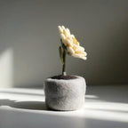 Handcrafted Wool Felt Potted Sunflower Figurine