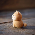 Felt Chubby Shiba Inu Dog Figurine