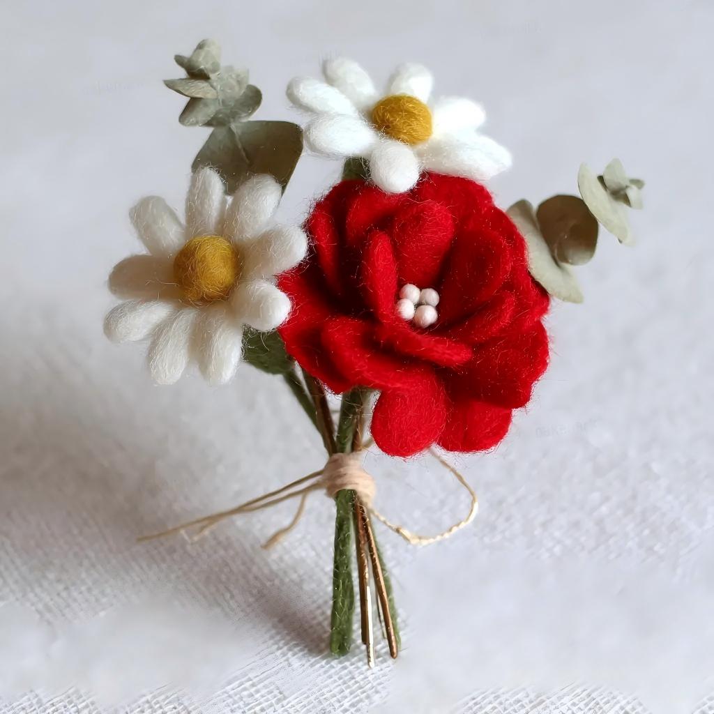 Everlasting Felted Artisan Posy